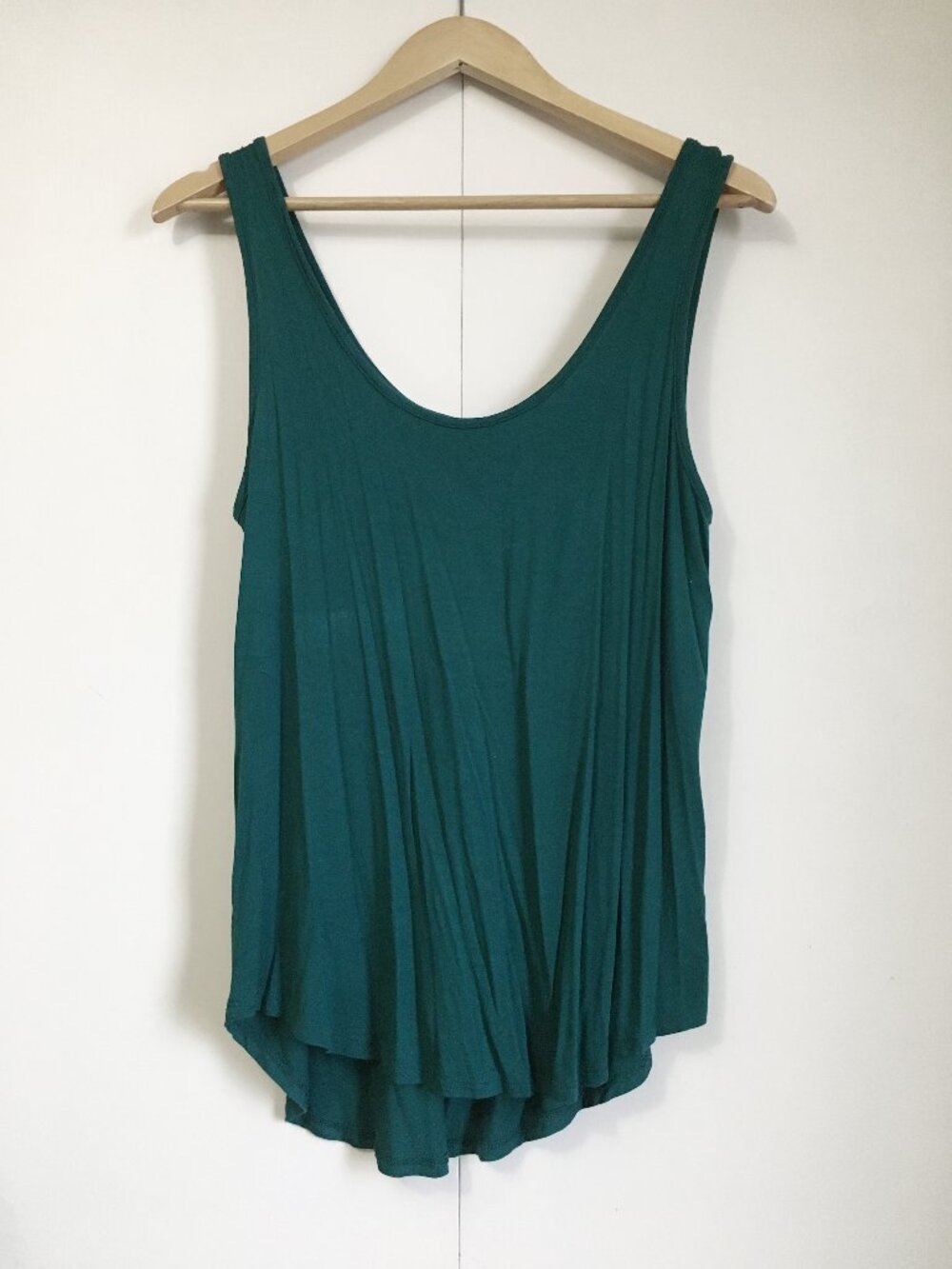Emma's Closet Dark Turquoise Modal Eco Friendly Tank Top Lagenlook L